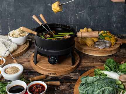 Fondue au bouillon / fondue chinoise (set à fondue électrique)