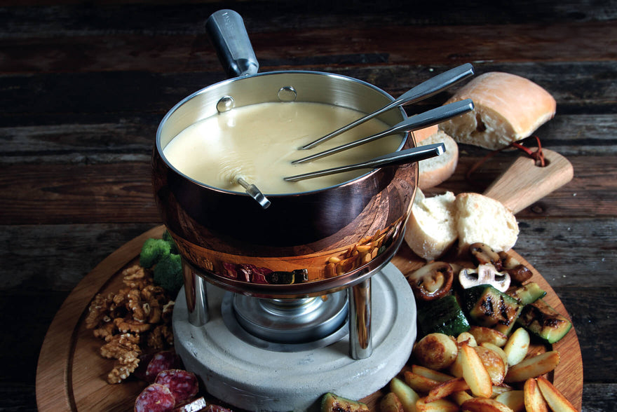 Fondue de fromage fermier piquant