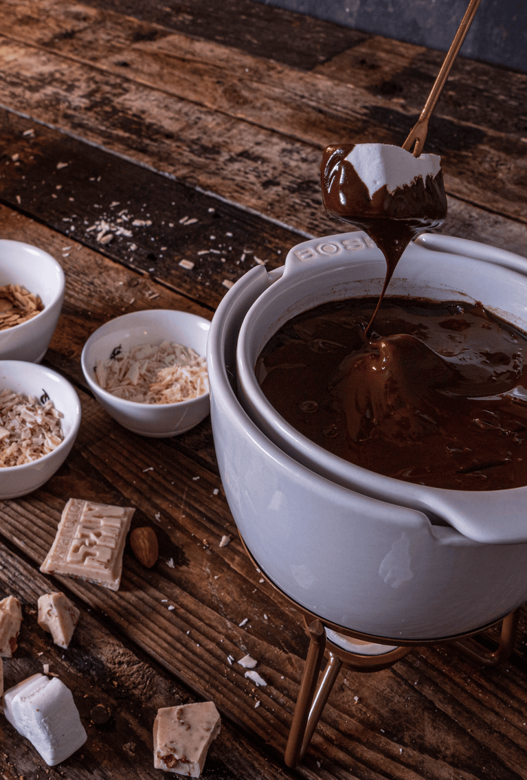 Ensemble à fondue au chocolat - CHOCOLATE FONDUE - Fruits, Légumes