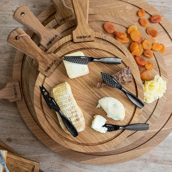 XGzhsa Ensemble de couteaux à fromage, mini couteaux à fromage, couteaux à  fromage de cuisine en acier inoxydable 4 pièces avec manche en bois pour  salade de fromage Dessert gateau : 