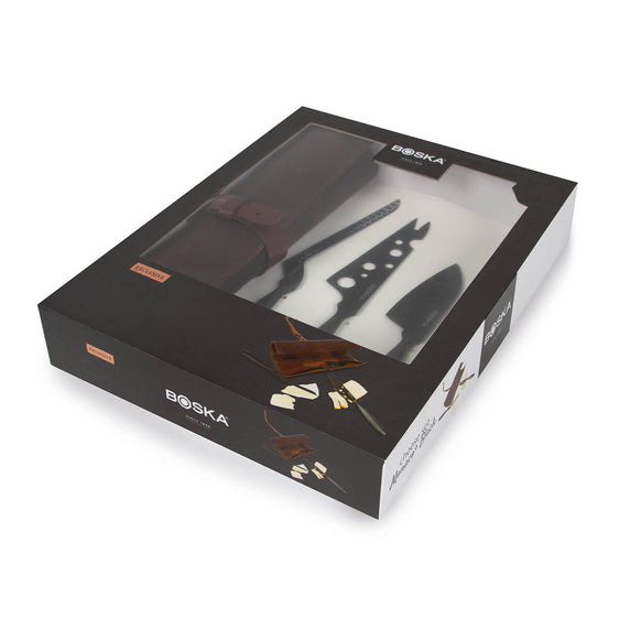307089 BOSKA Set de Couteaux à Fromage Monaco+ Noire