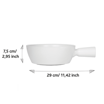 340026 BOSKA Caquelon à fondue Bianco - 1,3 L