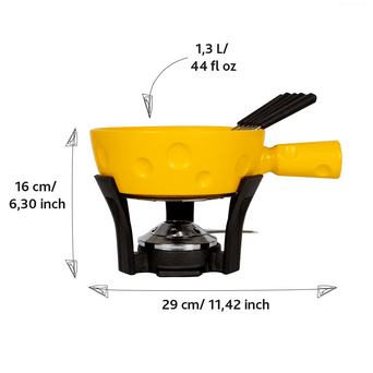 853512 - BOSKA Set à Fondue Super Cheesy - 1,3 L