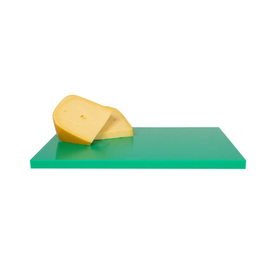 Planche à découper le fromage HACCP Vert (450x330x20 mm)