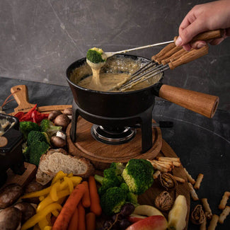 Appareil à fondue savoyarde en cuivre avec fourchettes 1L - Pro - Boska