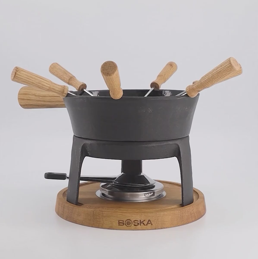 BBQ-Toro Poêle à raclette en Fonte (6 pièces) 12,5 x 18 cm, Plat de  Service
